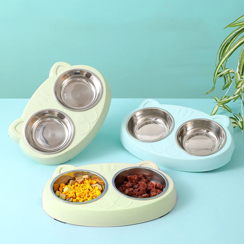 Dog Bowls Double Dog Water And Food Bowls Stainless Steel