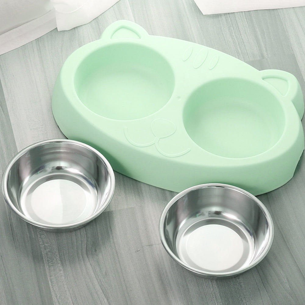 Dog Bowls Double Dog Water And Food Bowls Stainless Steel