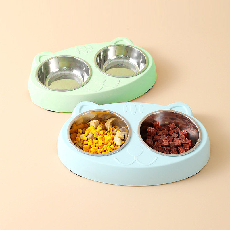 Dog Bowls Double Dog Water And Food Bowls Stainless Steel